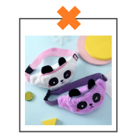 Heuptasje panda fluffy